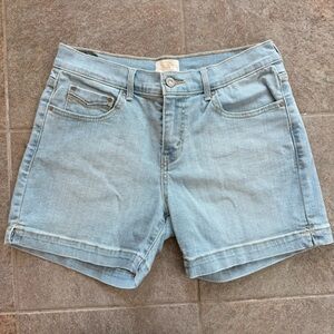Vintage Levi Strauss & Co Light Wash Denim Womens Shorts Size 4